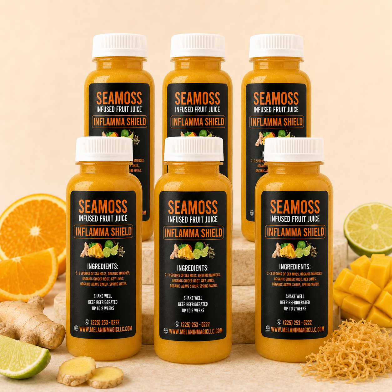 Sea Moss Infused Fruit Drink (INFLAMMA SHIELD)
