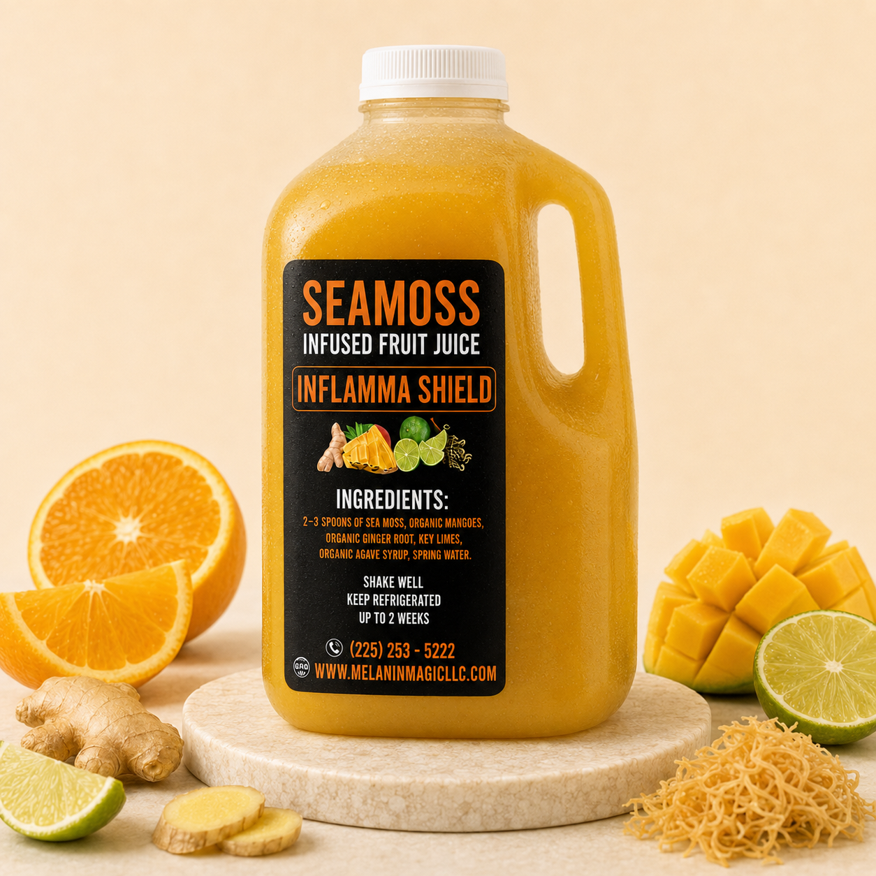 Sea Moss Infused Fruit Drink (INFLAMMA SHIELD)