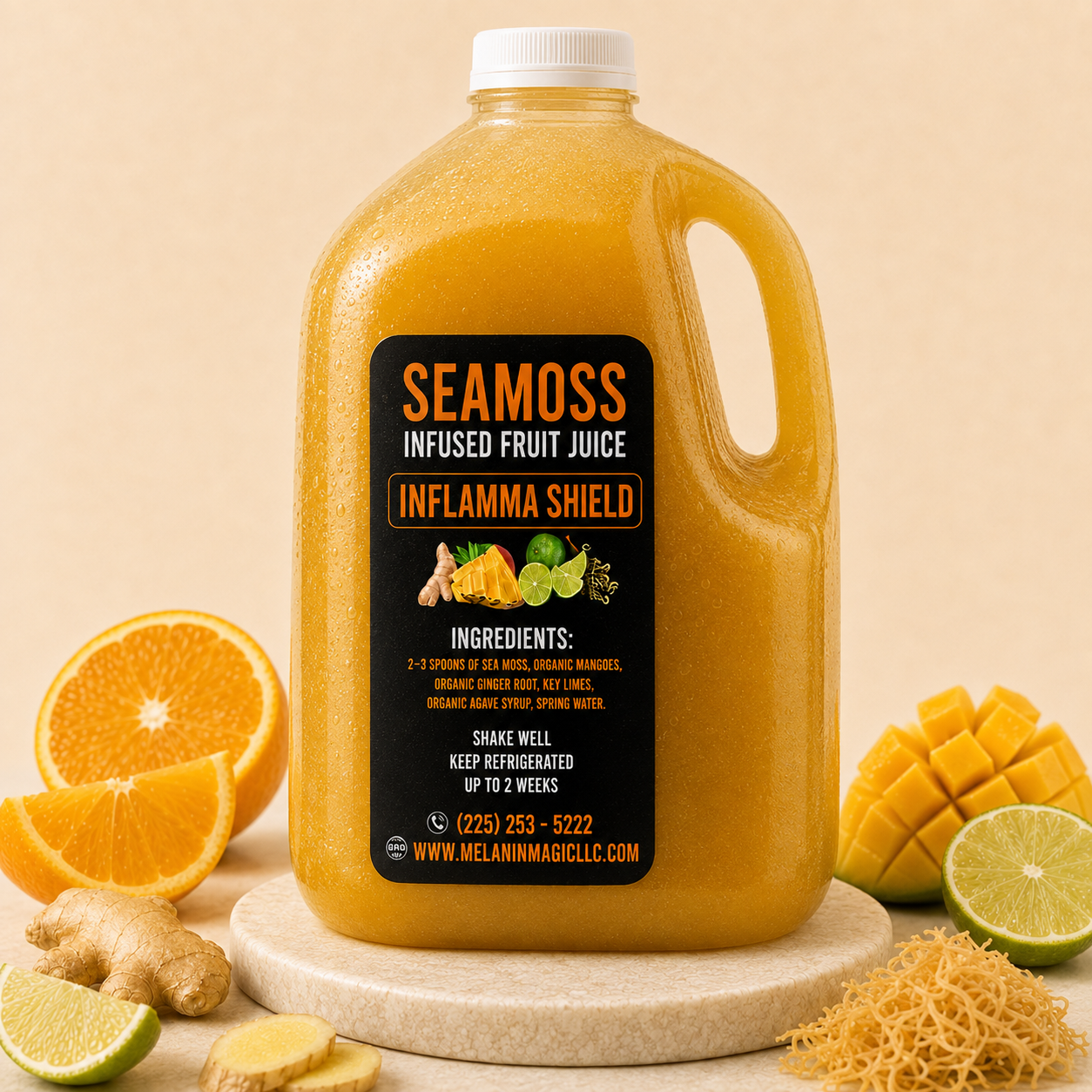 Sea Moss Infused Fruit Drink (INFLAMMA SHIELD)