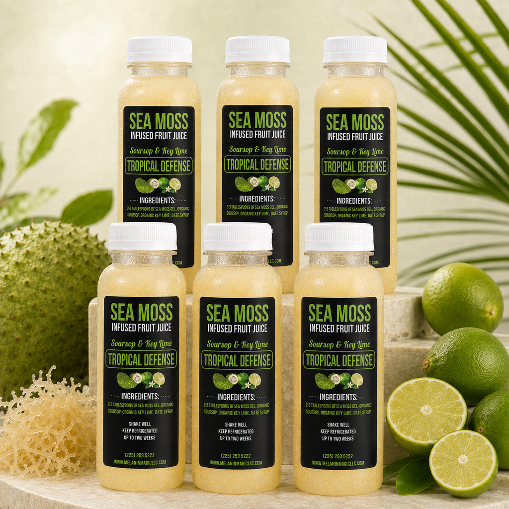Sea Moss Infused Fruit Drink (Tropical Defense )— Soursop & Key Lime